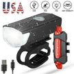 Recharge LED Bike Light Set: Rainproof
