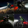 Recharge LED Bike Light Set: Rainproof