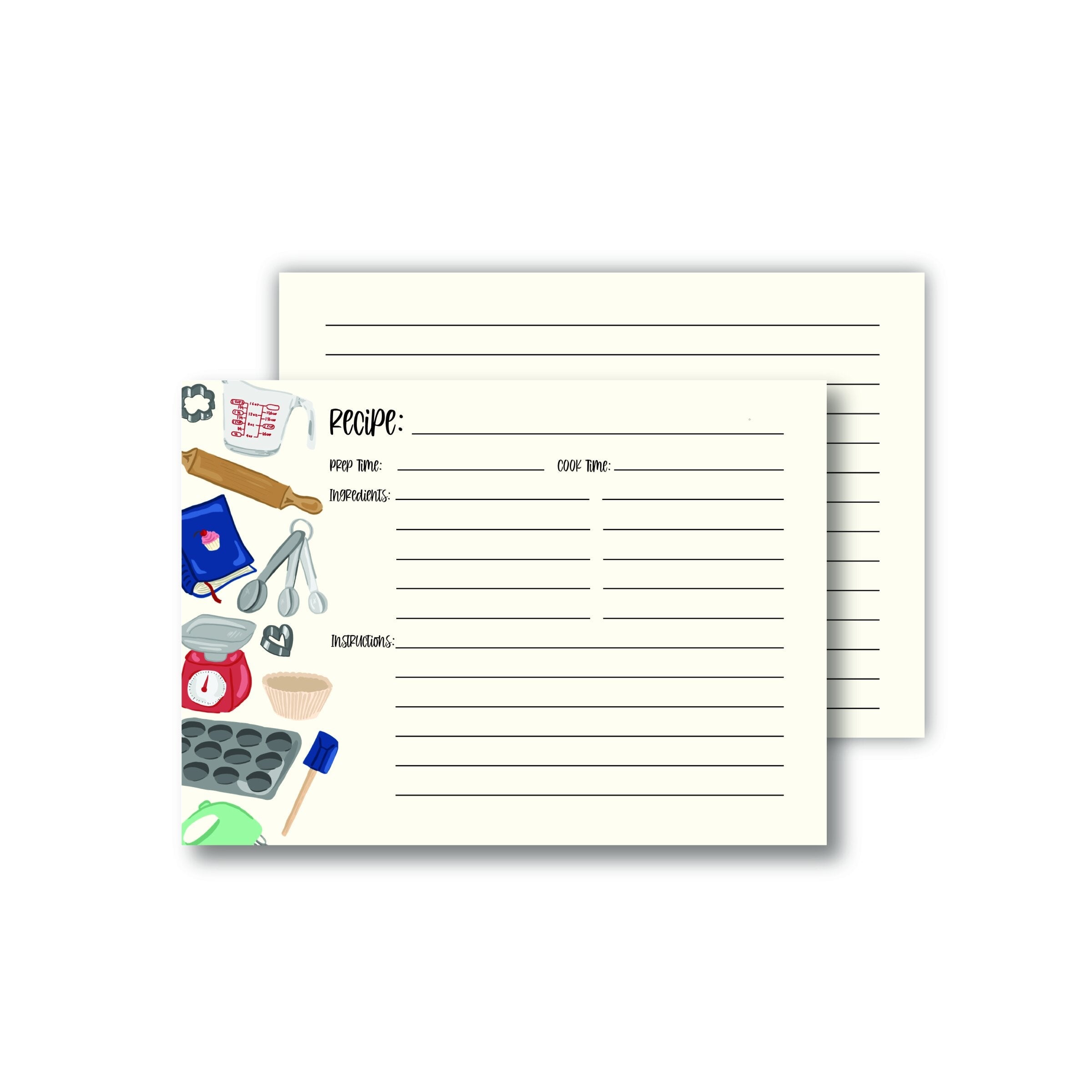 Baking Recipe Cards - 8PK