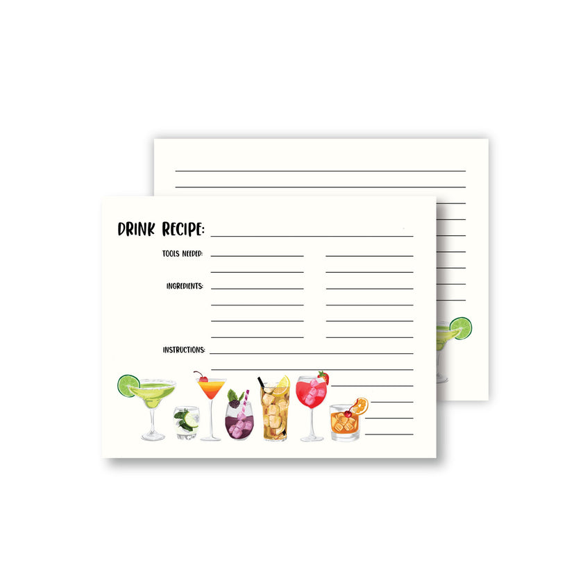 Drink Recipe Cards
