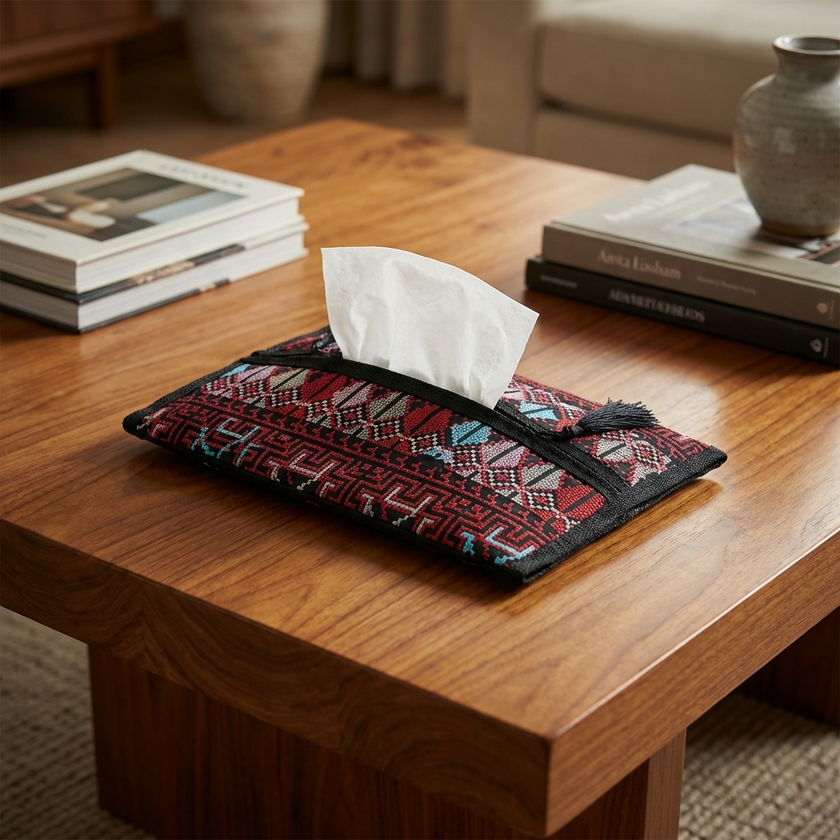 Tatreez Tissue Cover – Palestinian Textile