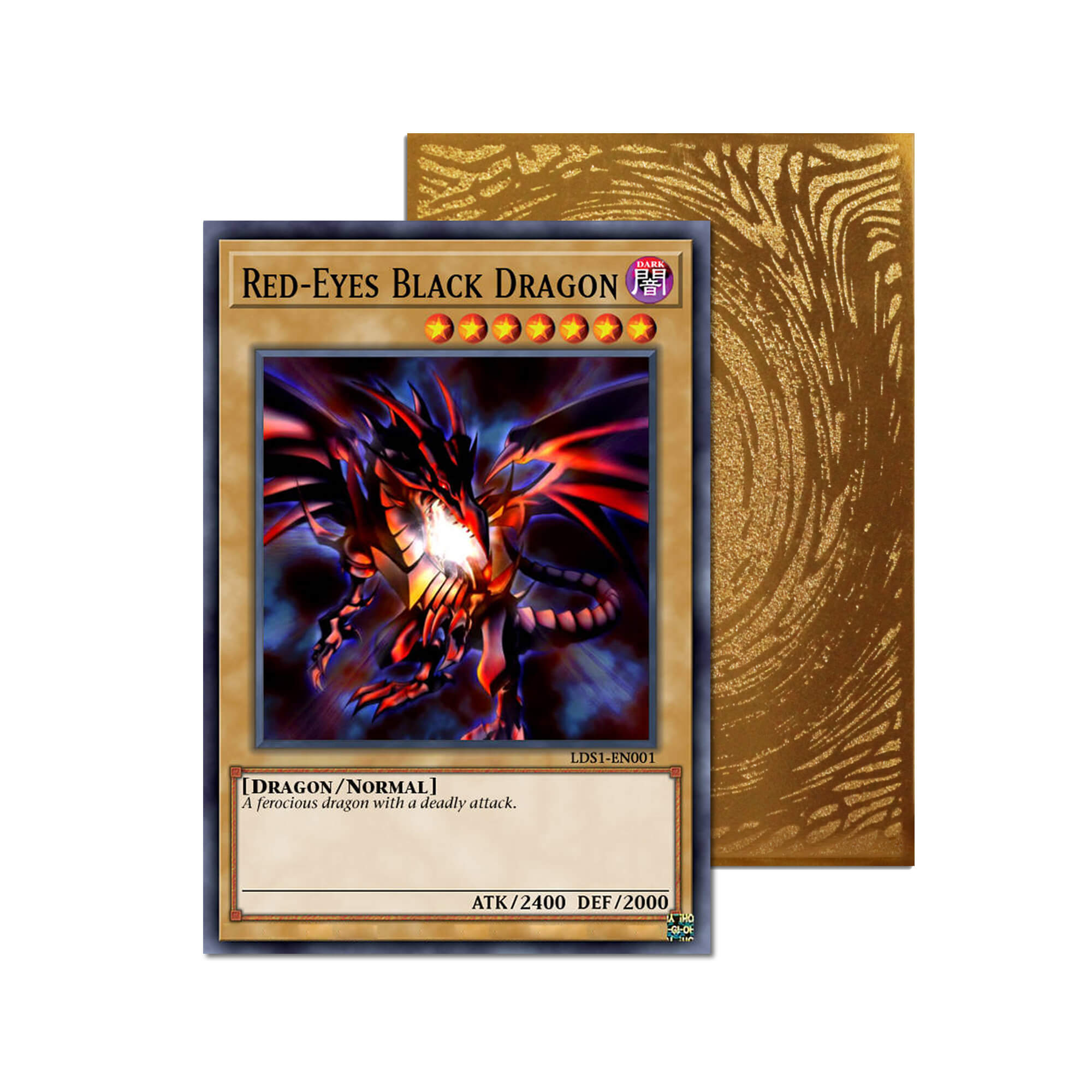 Carte Metal Orica Dragon Noir aux Yeux Rouges