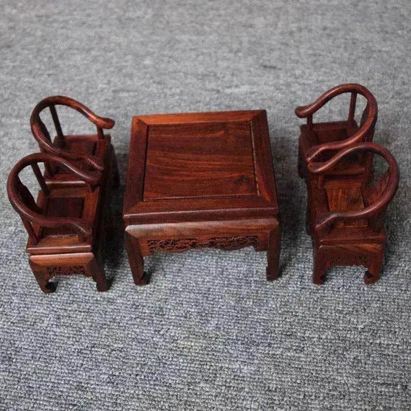 Red Rosewood Antique Creative Table And Chair Furniture Ornaments