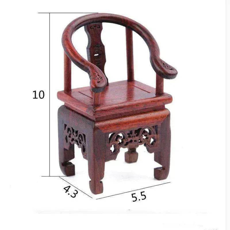Red Rosewood Antique Creative Table And Chair Furniture Ornaments