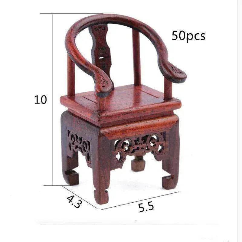 Red Rosewood Antique Creative Table And Chair Furniture Ornaments