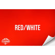 RED/WHITE WITH ADHESIVE HYDBOND LEATHERETTE SHEET (12