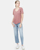 Natural Dye V-Neck T-Shirt