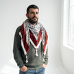 Najma Tatreez Shawl (Keffiyeh) | Handmade Tassels