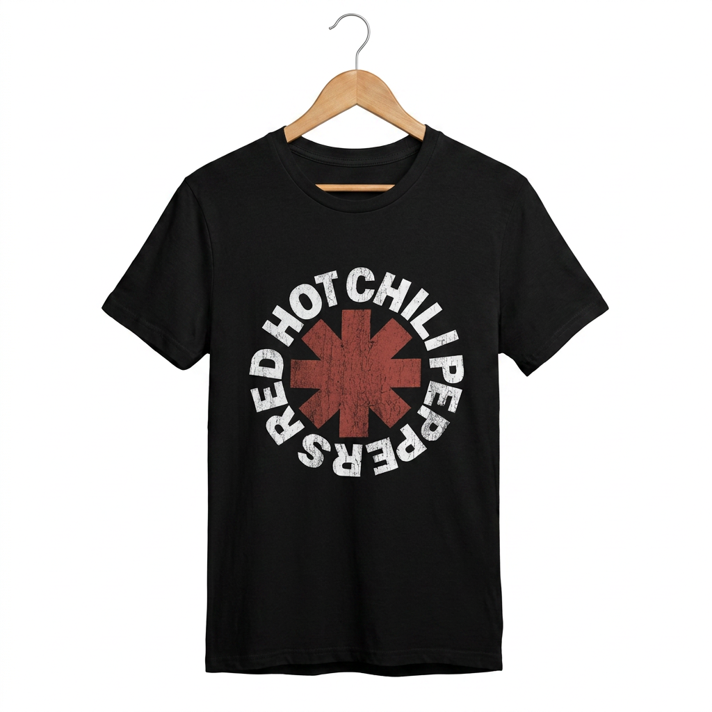 Red Hot Chili Peppers Distressed Asterisk T-Shirt
