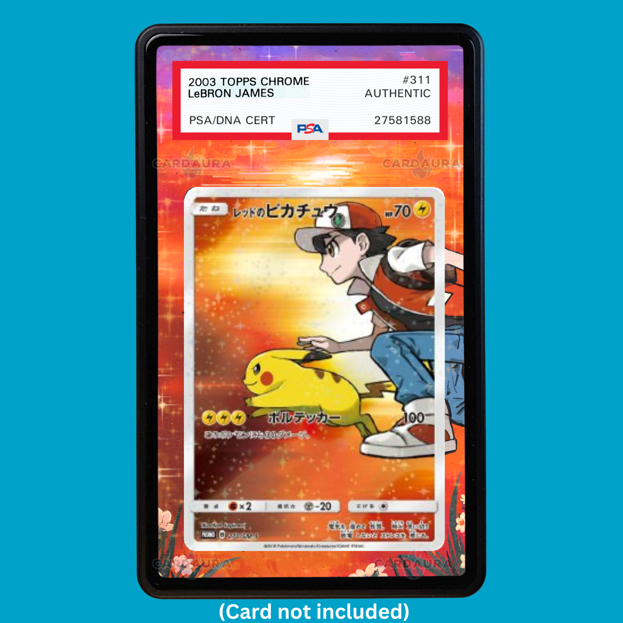 Red's Pikachu 270/SM-P Japanese Promo (Graded) Display Case
