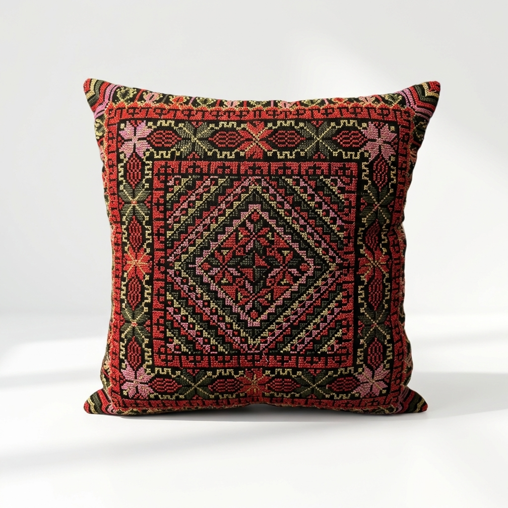 Ember Bloom – Tatreez Embroidery | 16x16