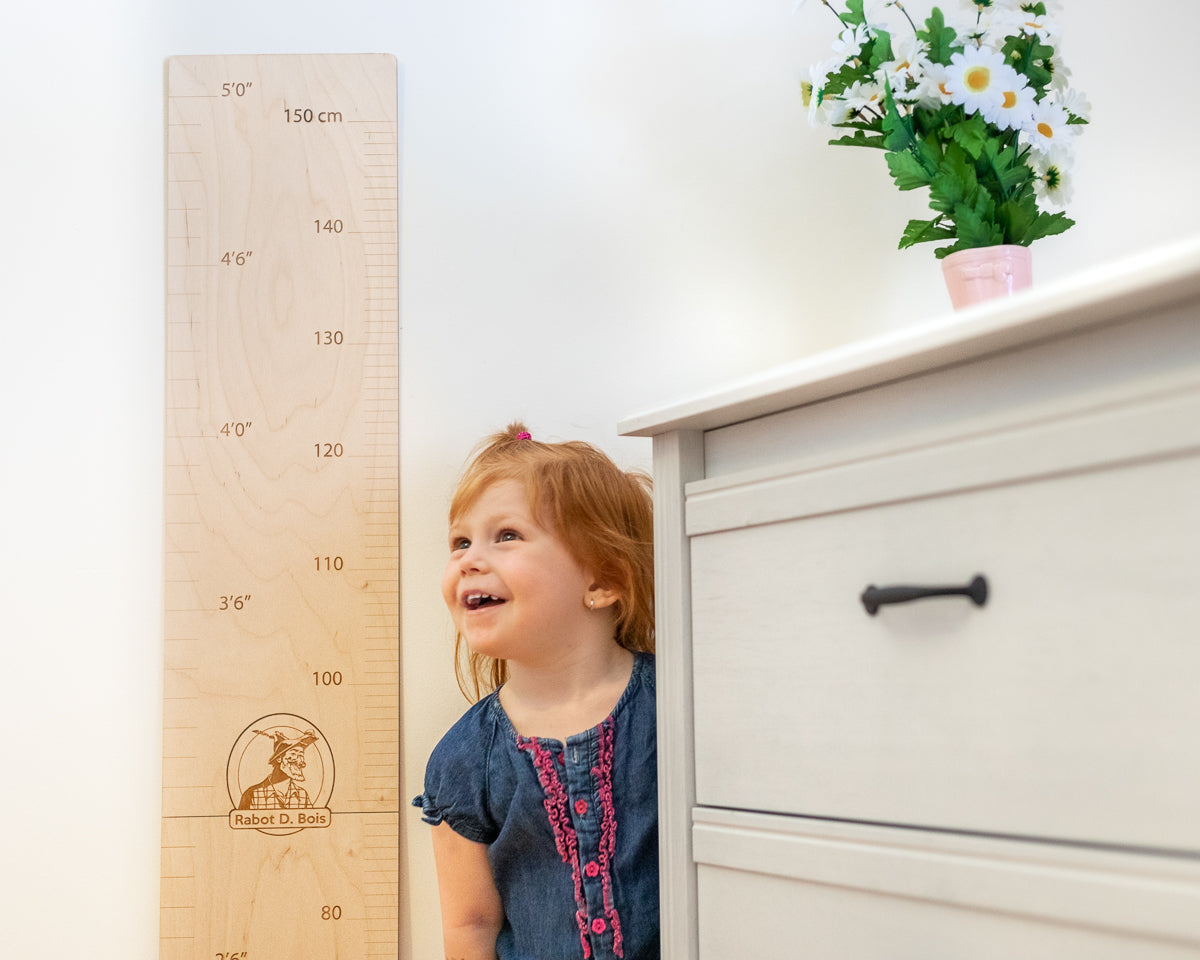 Règle en bois pour enfant - Droite