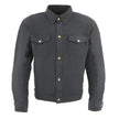 Milwaukee Leather Men's Black Armored Biker Shirt w/ Reinforced Fibers