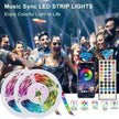 Remote  Color Changing  Led Strip Lights 5050 RGB Bluetooth Room Light