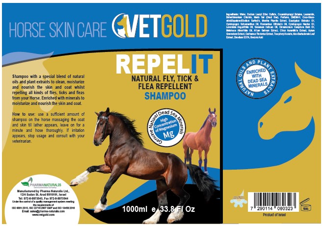 VetGold Shampoo Repel It Natural Fly, Tick & Flea Repellent