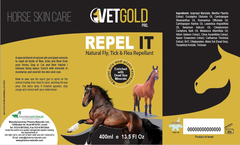 Repelit All Natural Fly, Tick & Flea Repellent Spray