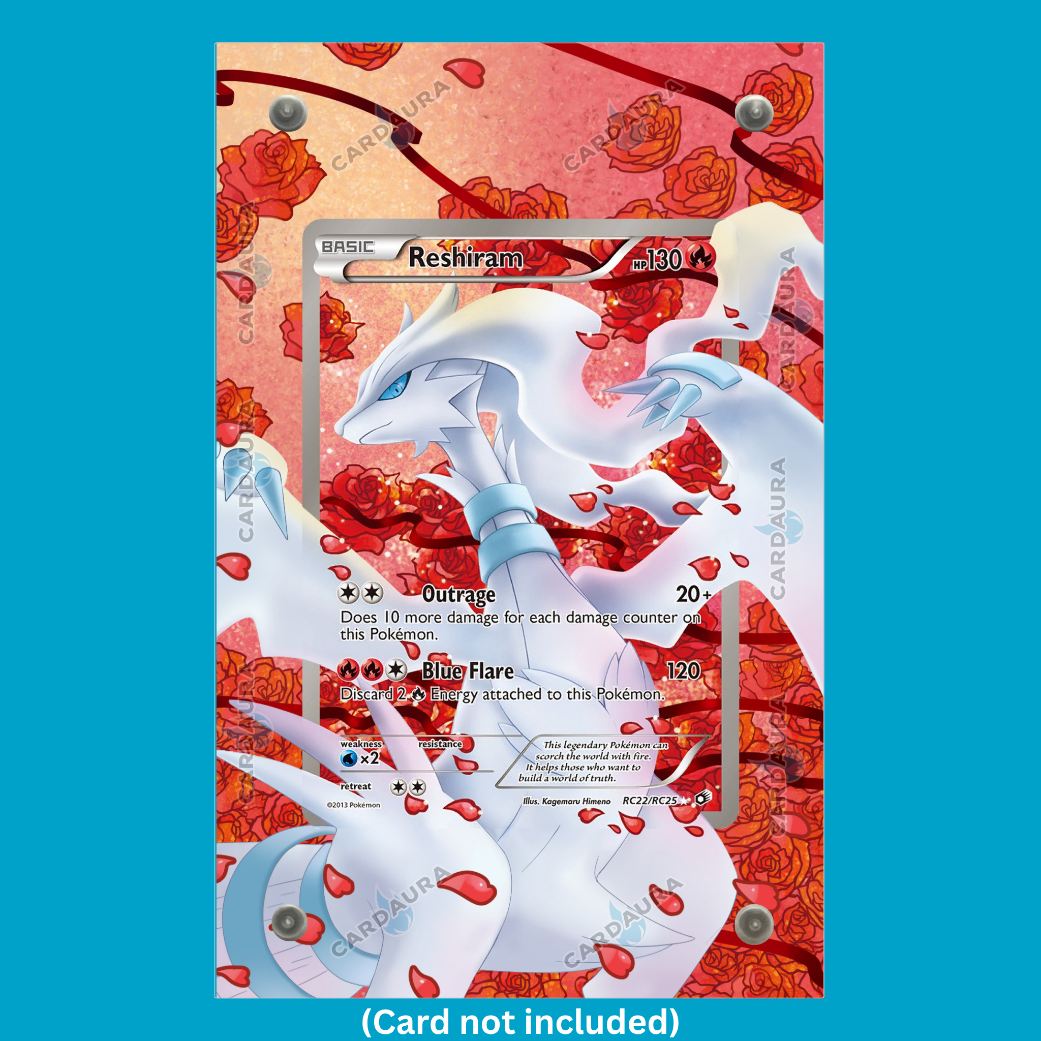 Reshiram RC22/RC25 Legendary Treasures (Ungraded) Display Case