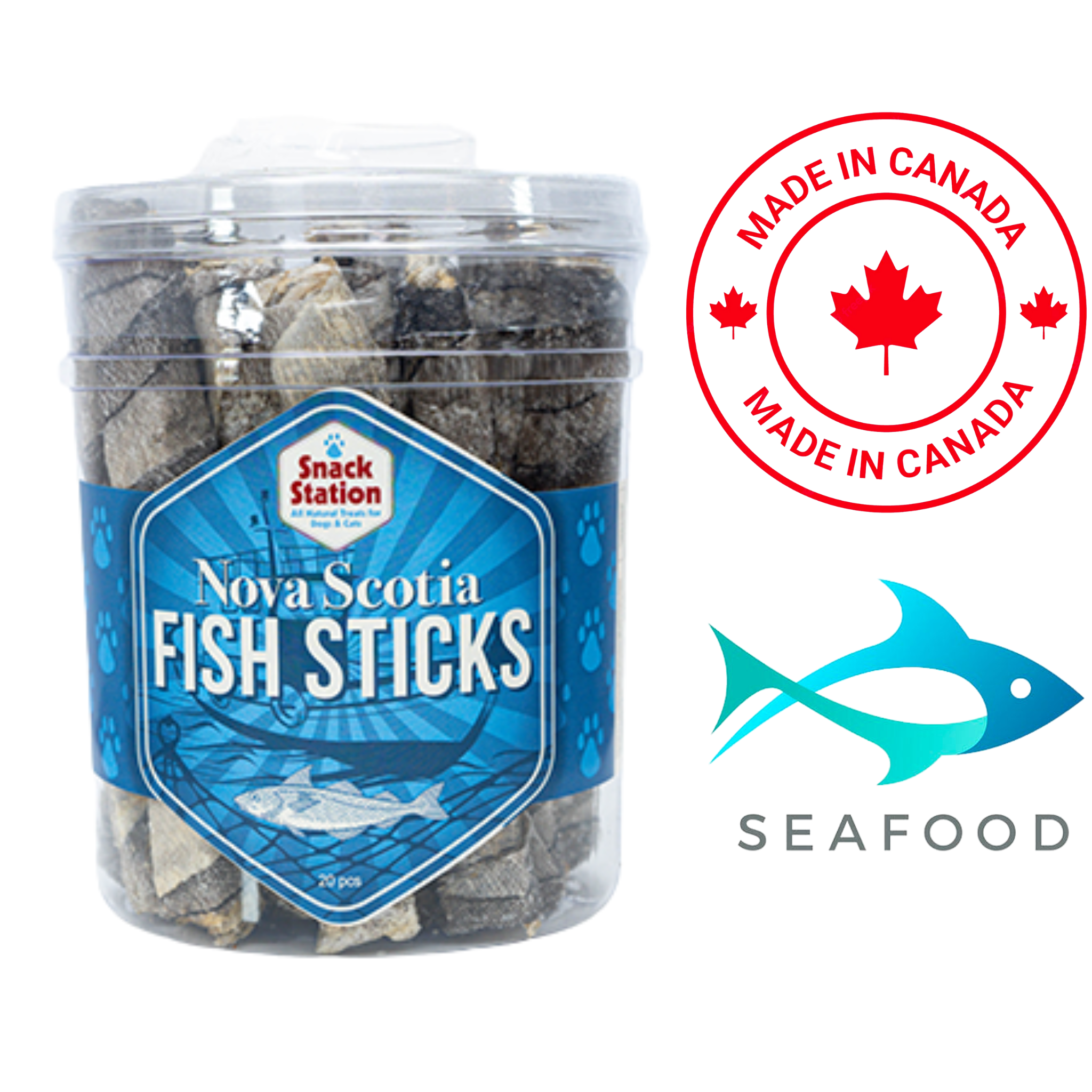This & That - Nova Scotia Fish Skin Sticks Dog Treats