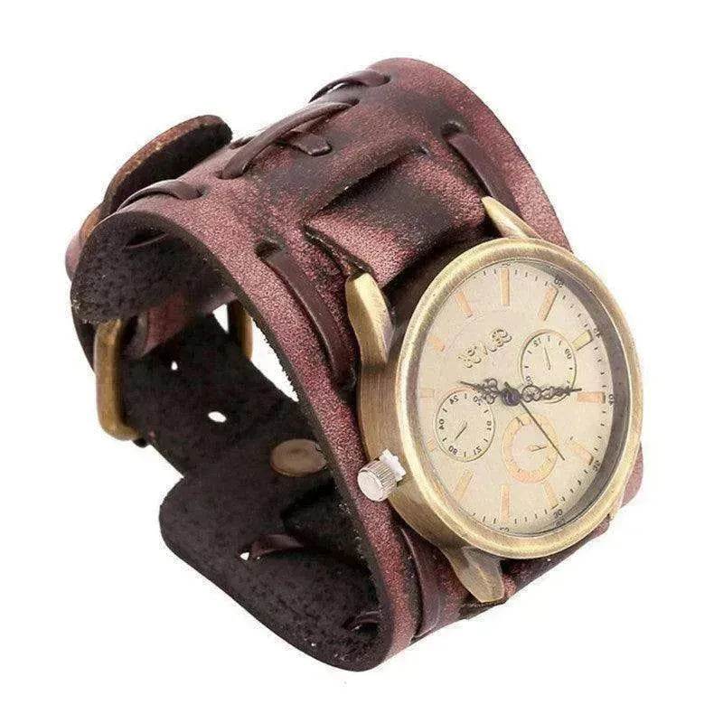 Retro Cowhide Men's Punk Watches