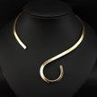 Retro Metal Exaggerated Clavicle Collar Necklace Women
