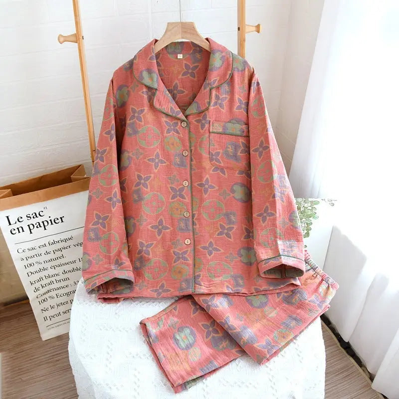 Retro New Pure Cotton Pajamas For Women