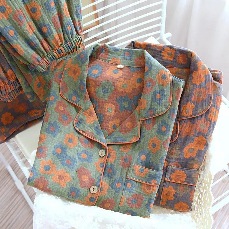 Retro New Pure Cotton Pajamas For Women