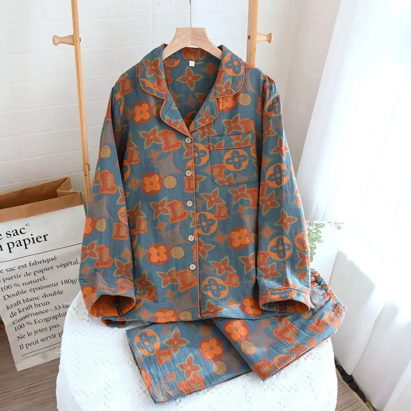 Retro New Pure Cotton Pajamas For Women