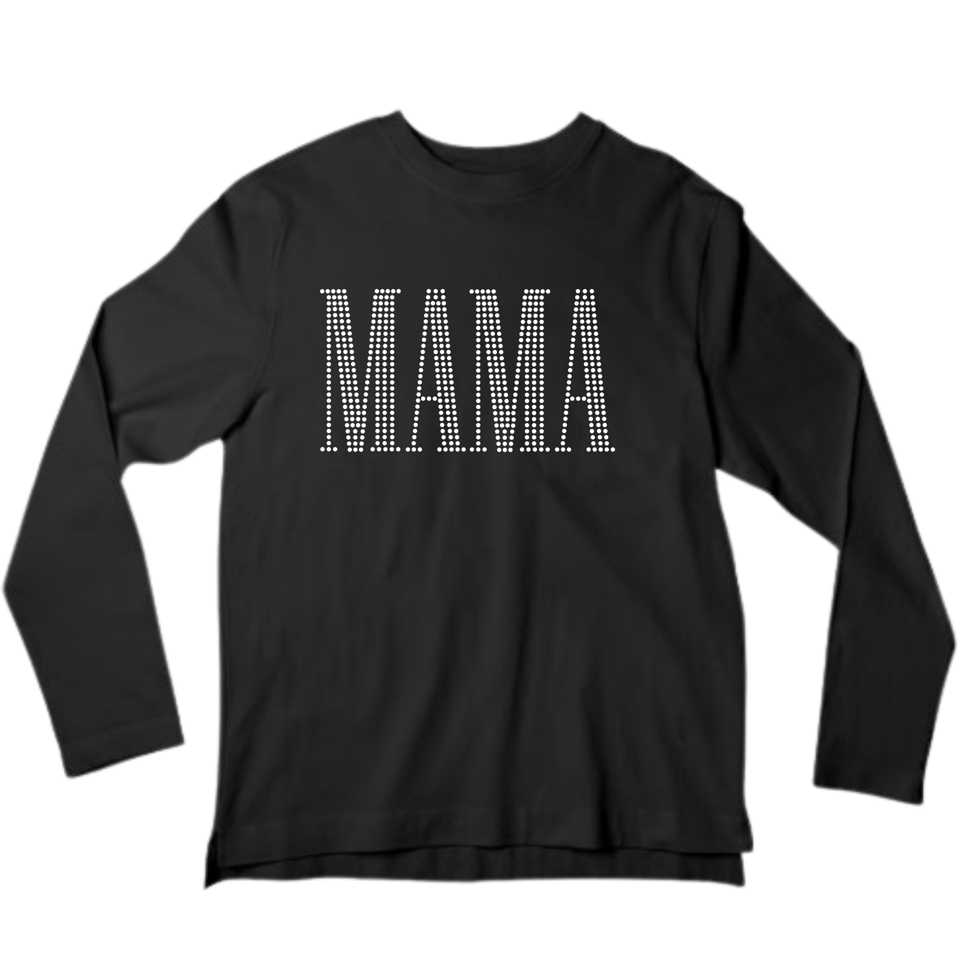 MAMA Rhinestone Shirt – Mom Life Sparkle Bling Tee | Blingdazzel