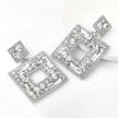 Rhinestones, Glass And Full Diamond Earrings