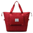 Rhombus Design Foldable Duffle: Large Capacity, Portable