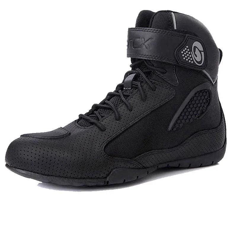 Riding motorcycle boots