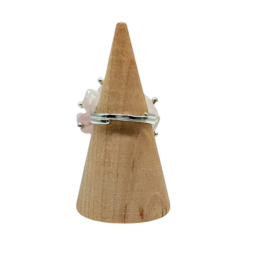 Ring -Rose Quartz -Adjustable