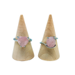 Ring - Rose Quartz - Multi Shape Choice - Size 6-10
