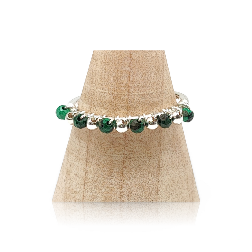 Ring -925 Sterling Silver -Natural Stone -Adjustable
