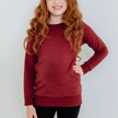 Youth Bamboo Fleece Raglan Pullover | Terracotta