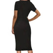 Robe noire cintrée