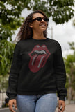 Rolling Stones Tongue Rhinestone Shirt – Iconic Lips & Tongue Sparkle Bling Tee | Bling Dazzel