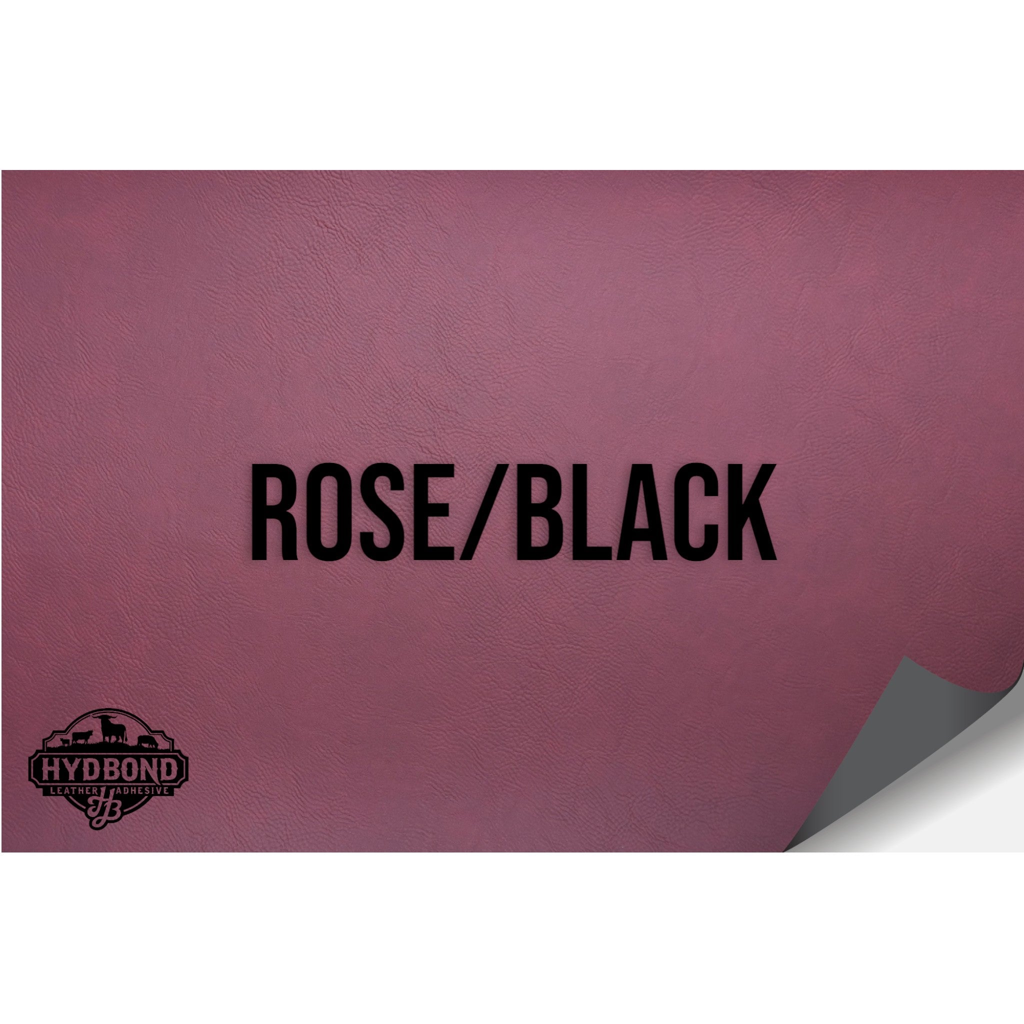 NO ADHESIVE ROSE/BLACK LEATHERETTE SHEET (12