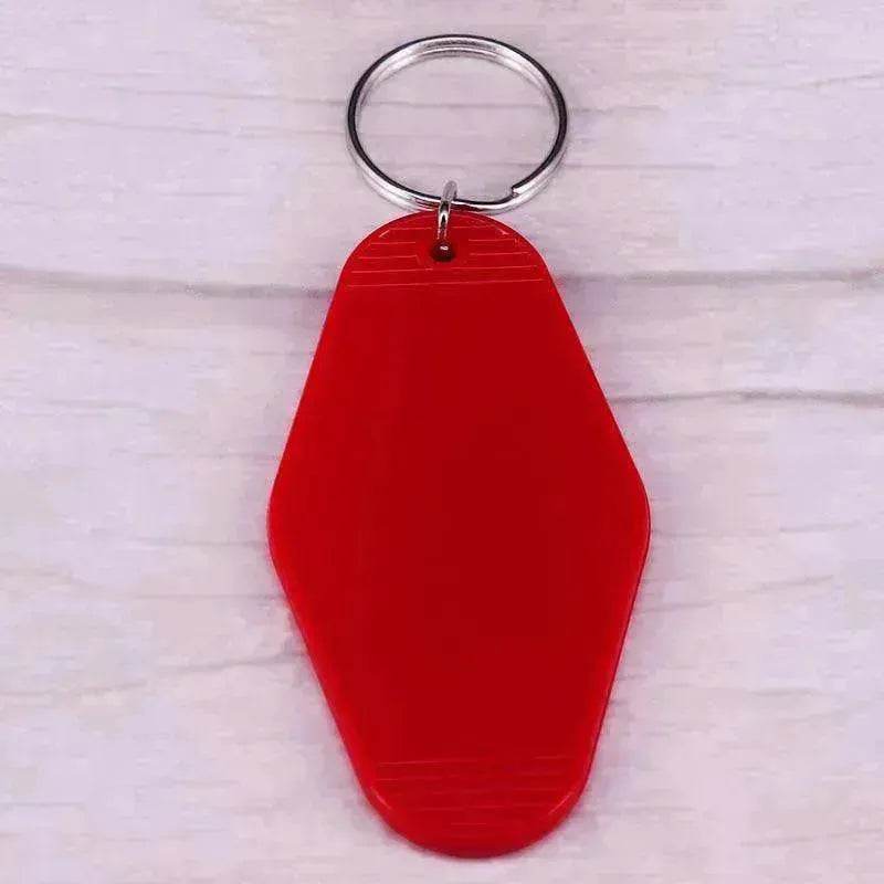 Rosebud Motel Keychain Red Keychain