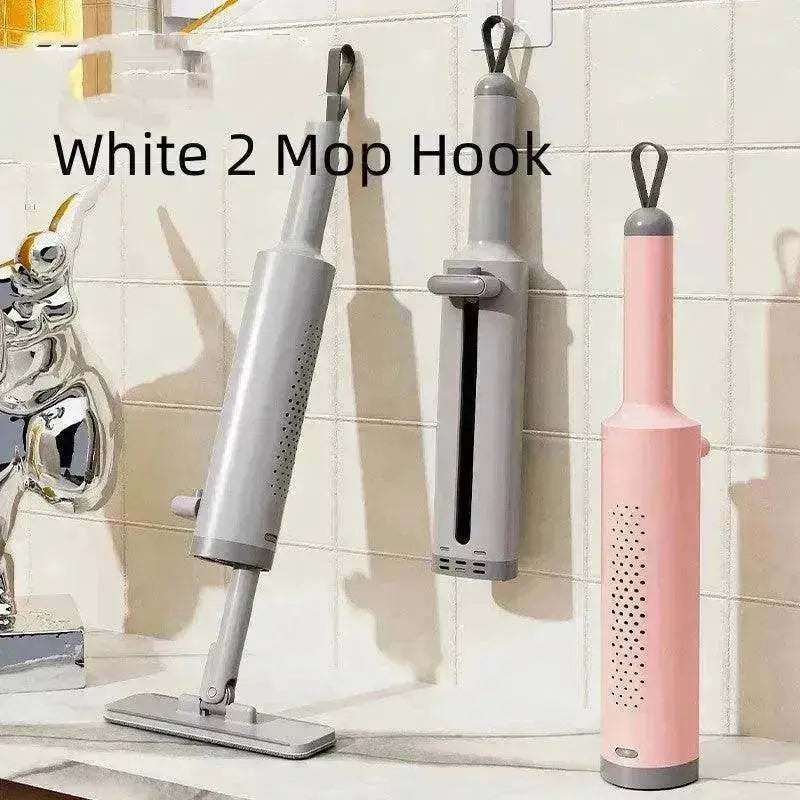 Rotatable Self-Squeeze Mini Mop With Crevice Brush Hand Wash-Free Flat Squeeze Mop With 2 Reusable Microfiber Pads, Microfiber Mop For Wet Dry Use Self Wringing Flat Mop For Floor Cleaning