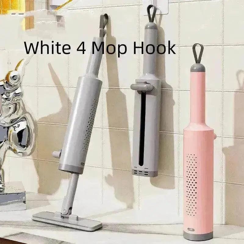 Rotatable Self-Squeeze Mini Mop With Crevice Brush Hand Wash-Free Flat Squeeze Mop With 2 Reusable Microfiber Pads, Microfiber Mop For Wet Dry Use Self Wringing Flat Mop For Floor Cleaning