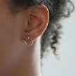Round Metal Back Earrings