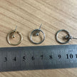 Round Metal Back Earrings