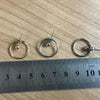 Round Metal Back Earrings