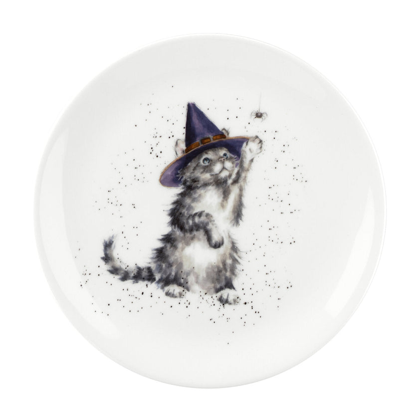 Royal Worcester - COUPE PLATE-THE WITCH'S CAT -WRENDALE