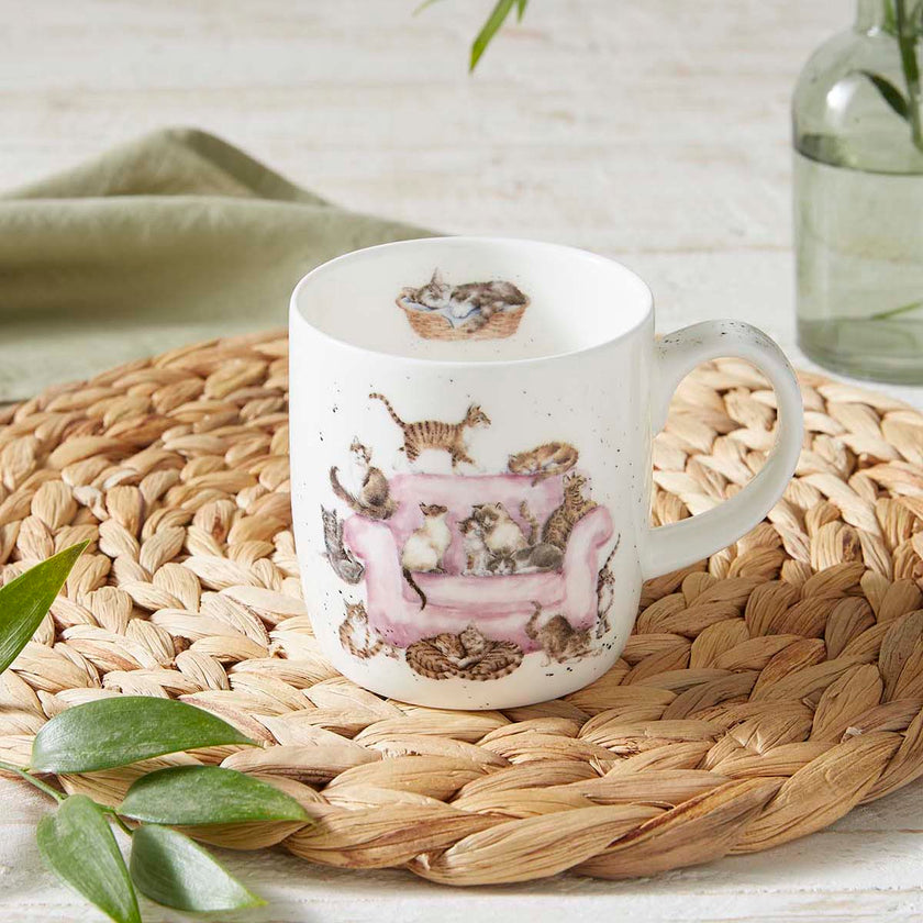 Royal Worcester - WRENDAL MUG 11OZ -CATTITUDE (CATS)