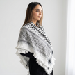 Royal Kufiya (Keffiyeh) | White Handmade Tassels