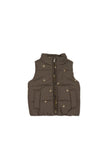 Rudi Puffer Vest - Acorn Wolf | Jamie Kay