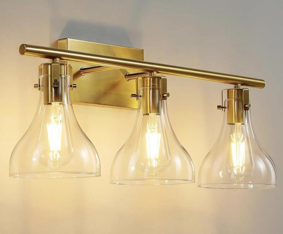 Ruiyey Bathroom Vanity Light, Gold - 24