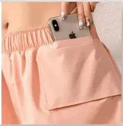 Running Quick-drying Gym Clothes Anti-failure Pocket Yoga Pants Outer Wear Training Sports Shorts Women Summer